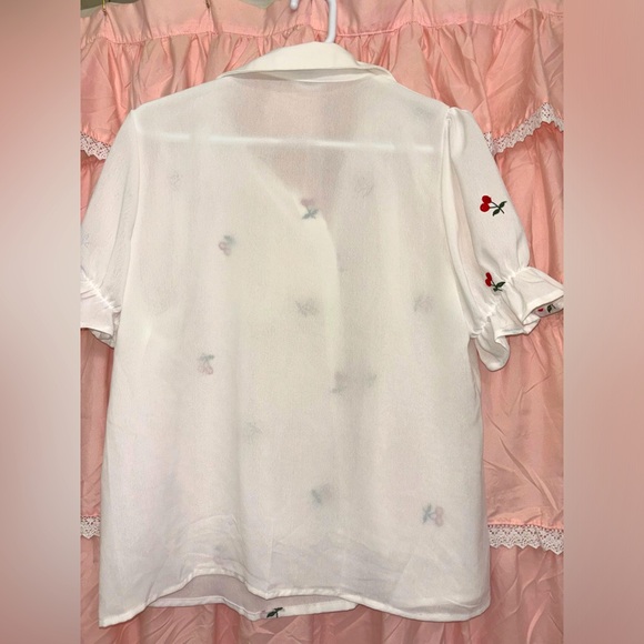Shein cherry shirt - Picture 2 of 4